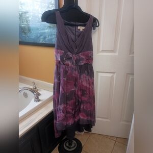 Lela Rose Purple and Pink High Low Dress